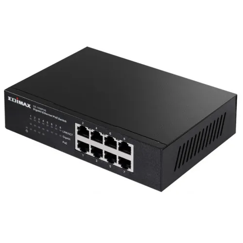 Коммутатор Edimax GS-1008PHE (1000 Base-TX (1000 мбит/с), Без SFP портов) Коммутатор Edimax GS-1008PHE (1000 Base-TX (1000 мбит/с), Без SFP портов)