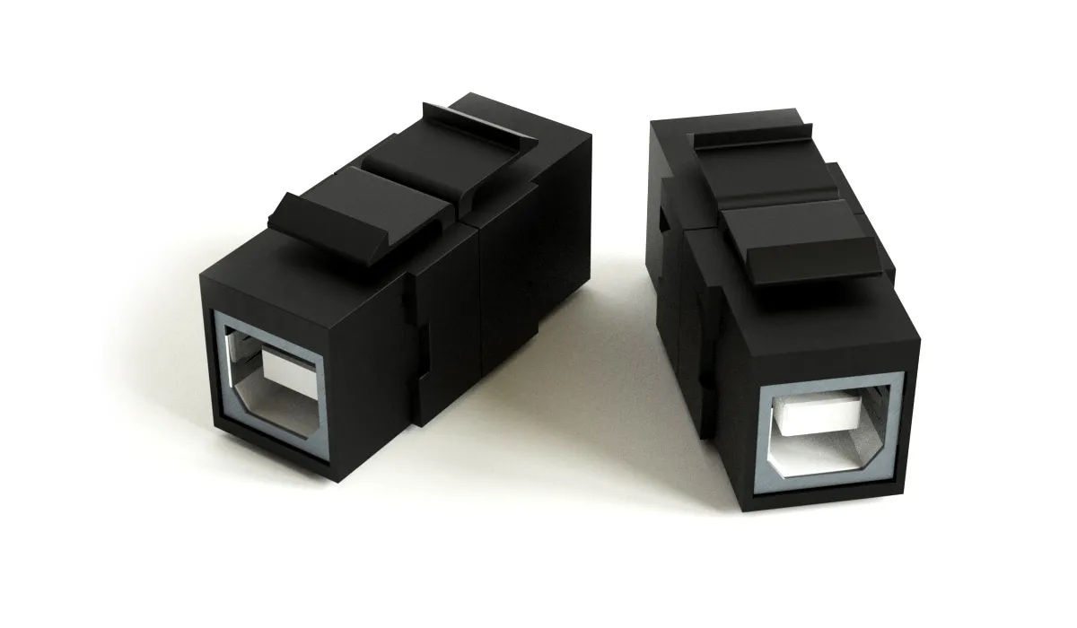 Hyperline KJ1-USB-B2-BK