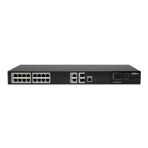 Коммутатор Dahua DH-PFS4220-16P-250 (100 Base-TX (100 мбит/с), 2 SFP порта) Коммутатор Dahua DH-PFS4220-16P-250 (100 Base-TX (100 мбит/с), 2 SFP порта)
