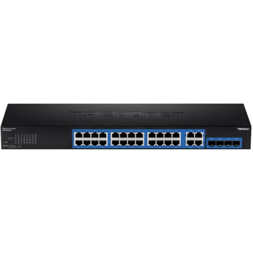 Коммутатор TrendNet TEG-284WS (1000 Base-TX (1000 мбит/с), 4 SFP порта) Коммутатор TrendNet TEG-284WS (1000 Base-TX (1000 мбит/с), 4 SFP порта)