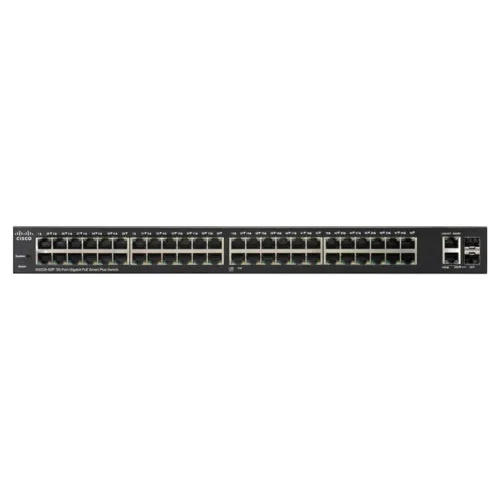Коммутатор Cisco Small Business SG220-50P SG220-50P-K9-EU (1000 Base-TX (1000 мбит/с), 2 SFP порта)