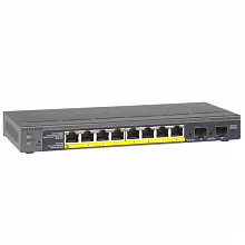 Коммутатор NETGEAR GS110TP-200EUS (1000 Base-TX (1000 мбит/с), 2 SFP порта)