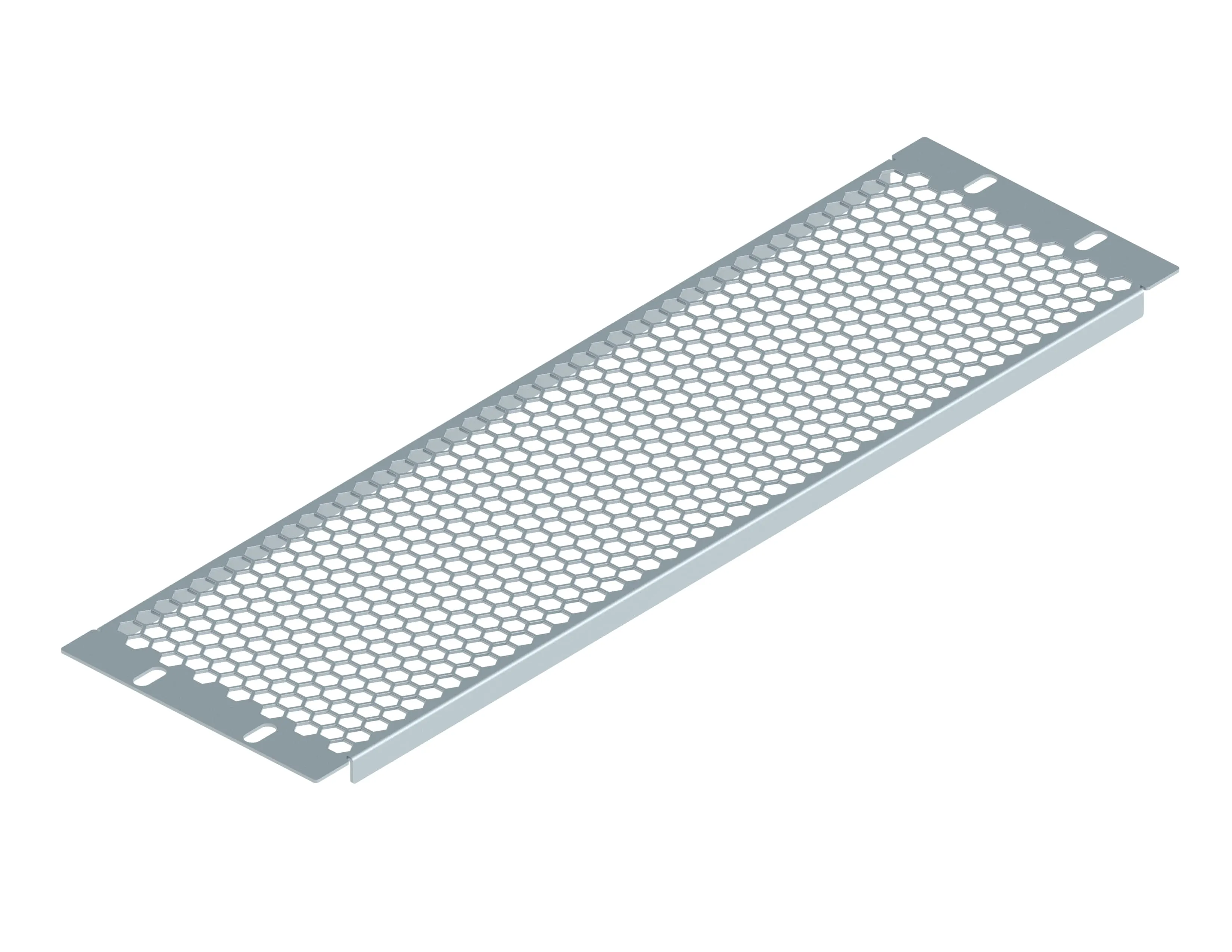 Заглушка перфорированная 19" 3U, серая RUSRACK