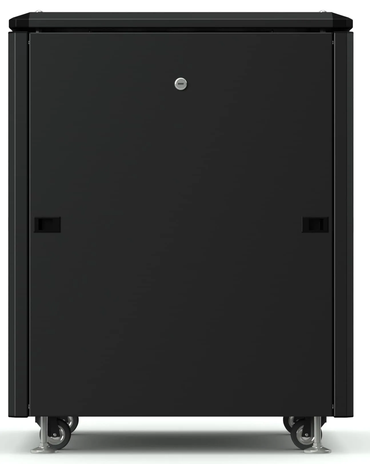 RUSRACK напольный 12U 600х600 черный, перф. дверь RUSRACK напольный 12U 600х600 черный, перф. дверь