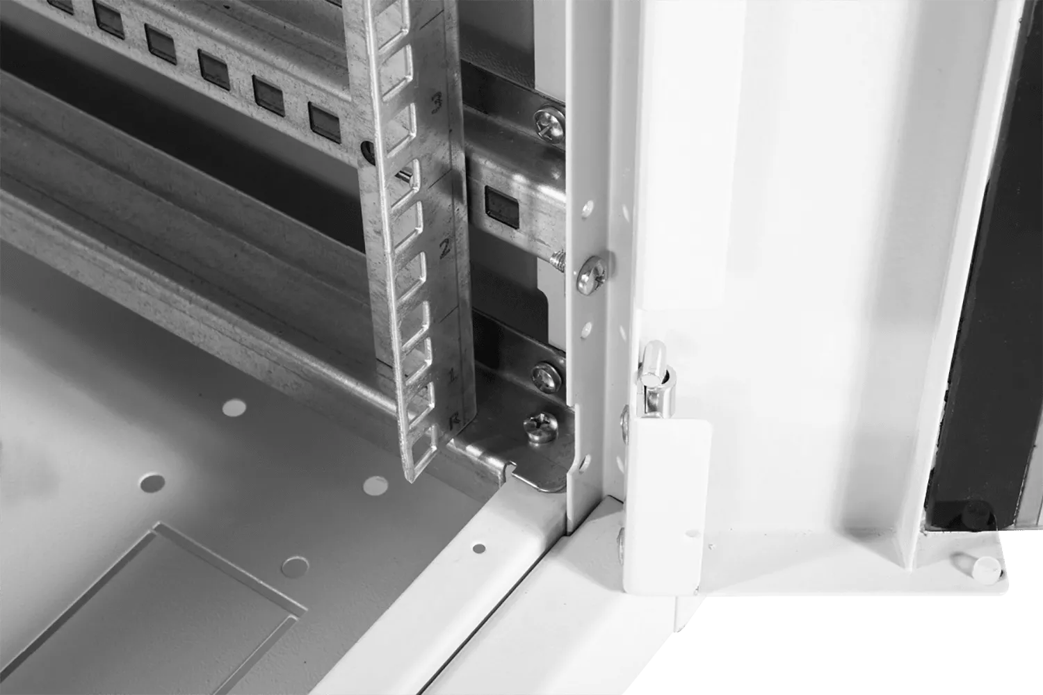 Шкаф телекоммуникационный напольный ЭКОНОМ 42U (600 × 1000) дверь стекло, дверь металл