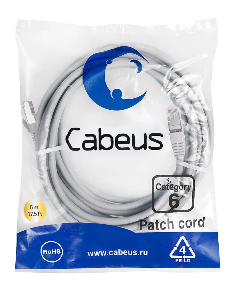Cabeus PC-FTP-RJ45-Cat.6-5m-LSZH Cabeus PC-FTP-RJ45-Cat.6-5m-LSZH