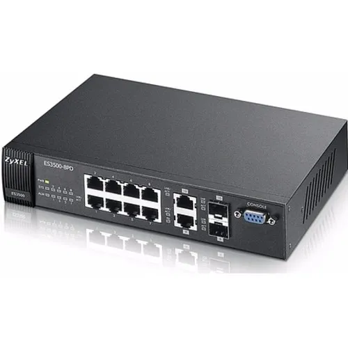 Коммутатор Zyxel ES3500-8PD (100 Base-TX (100 мбит/с))