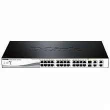 Коммутатор D-link DES-1210-28P DES-1210-28P/C2A (100 Base-TX (100 мбит/с), Без SFP портов)