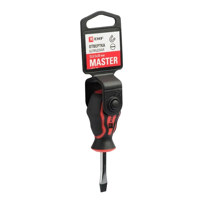 Отвертка Master SL6.5x38 мм EKF Отвертка Master SL6.5x38 мм EKF