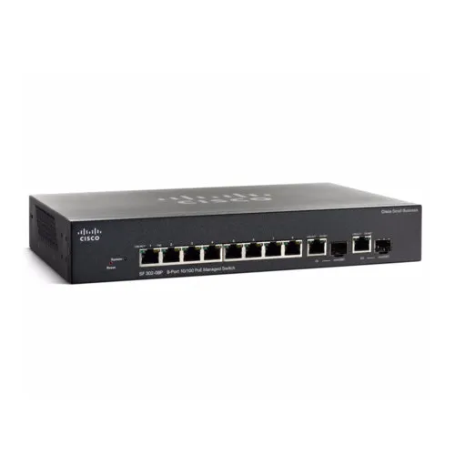 Коммутатор Cisco SF302-08P SRW208P-K9-EU (100 Base-TX (100 мбит/с)) Коммутатор Cisco SF302-08P SRW208P-K9-EU (100 Base-TX (100 мбит/с))