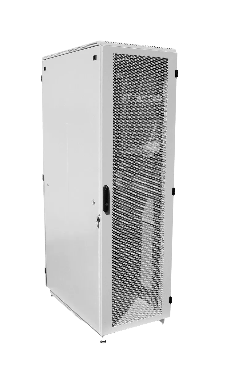 Шкаф телекоммуникационный напольный 42U (600 × 600) дверь перфорированная Шкаф телекоммуникационный напольный 42U (600 × 600) дверь перфорированная