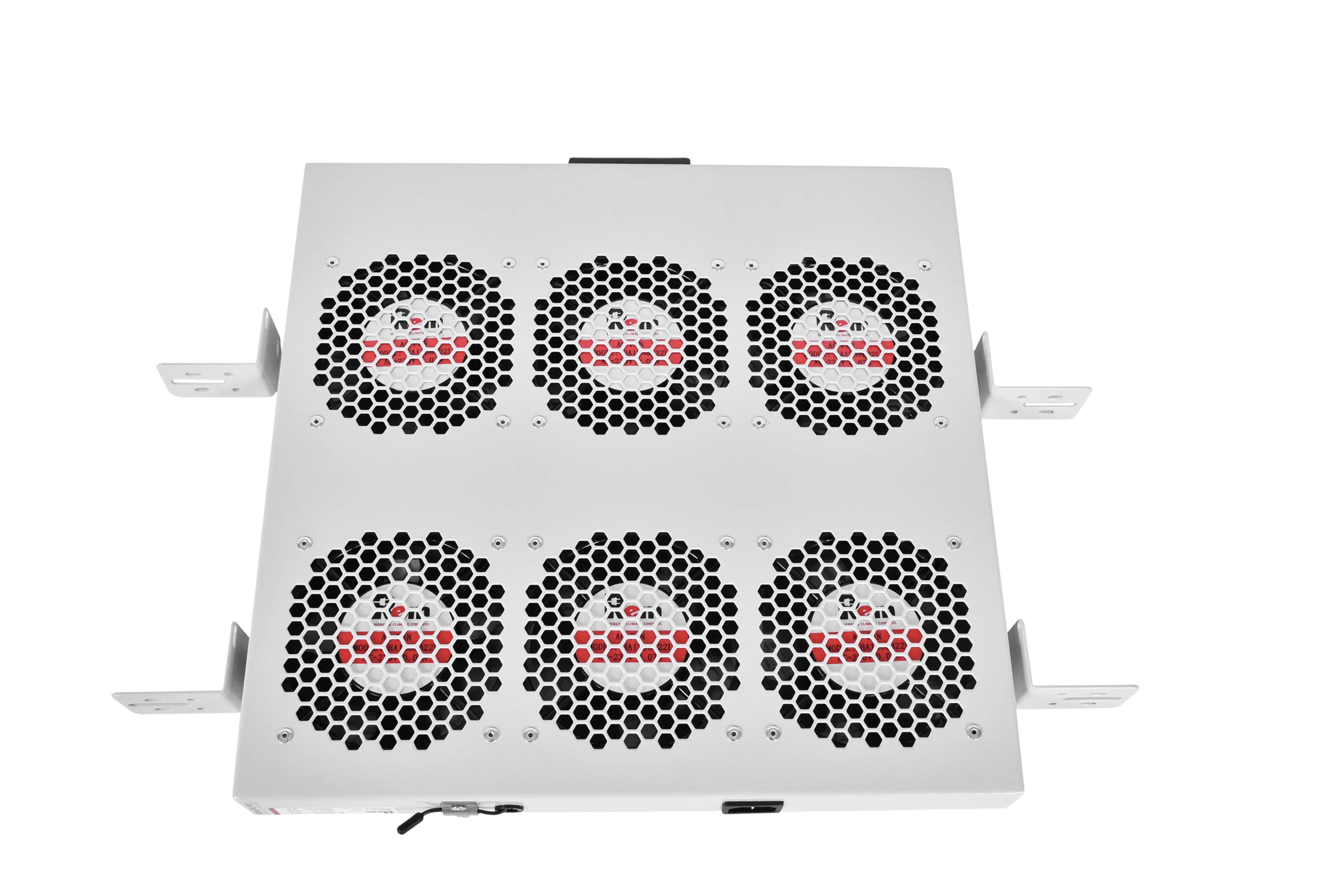 Модуль вентиляторный 19" 1U, 6 вентиляторов, регул. глубина 390-750 мм  с контроллером