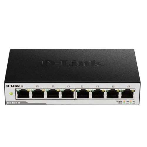 Коммутатор D-link DGS-1100-08 (1000 Base-TX (1000 мбит/с), Без SFP портов) Коммутатор D-link DGS-1100-08 (1000 Base-TX (1000 мбит/с), Без SFP портов)