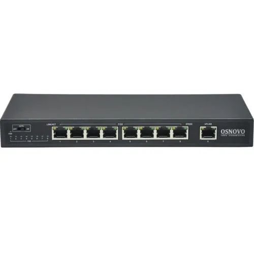 Коммутатор OSNOVO SW-20900/B (100 Base-TX (100 мбит/с), Без SFP портов) Коммутатор OSNOVO SW-20900/B (100 Base-TX (100 мбит/с), Без SFP портов)