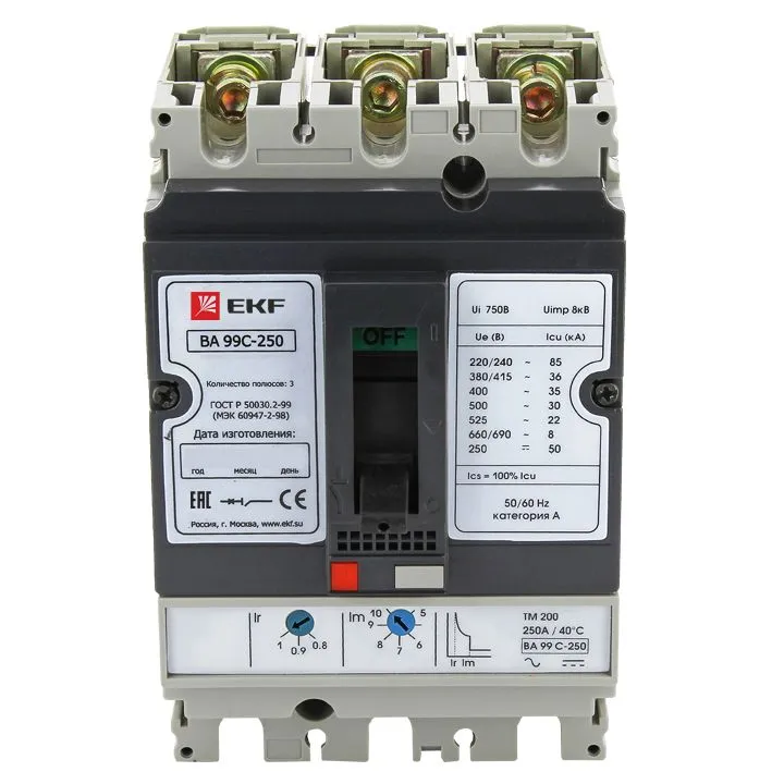 ВА-99C (Compact NS) 250/250А 3P 45кА EKF