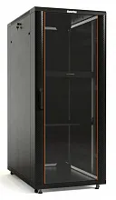 Шкаф телекоммуникационный напольный Hyperline TTB-3766-AS-RAL9004 19" 37U 600x600x1833мм