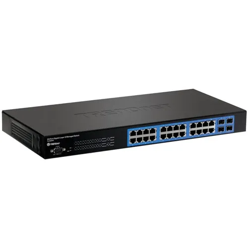 Коммутатор TrendNet TL2-G244 (1000 Base-TX (1000 мбит/с), 4 SFP порта) Коммутатор TrendNet TL2-G244 (1000 Base-TX (1000 мбит/с), 4 SFP порта)