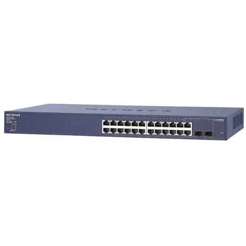 Коммутатор NETGEAR GS724TP-200EUS (1000 Base-TX (1000 мбит/с), 2 SFP порта) Коммутатор NETGEAR GS724TP-200EUS (1000 Base-TX (1000 мбит/с), 2 SFP порта)