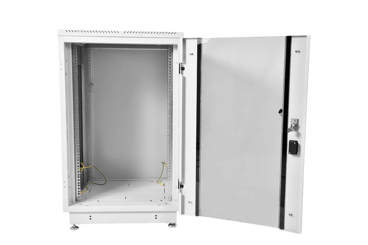 Шкаф телекоммуникационный напольный 27U (600 × 800) дверь стекло