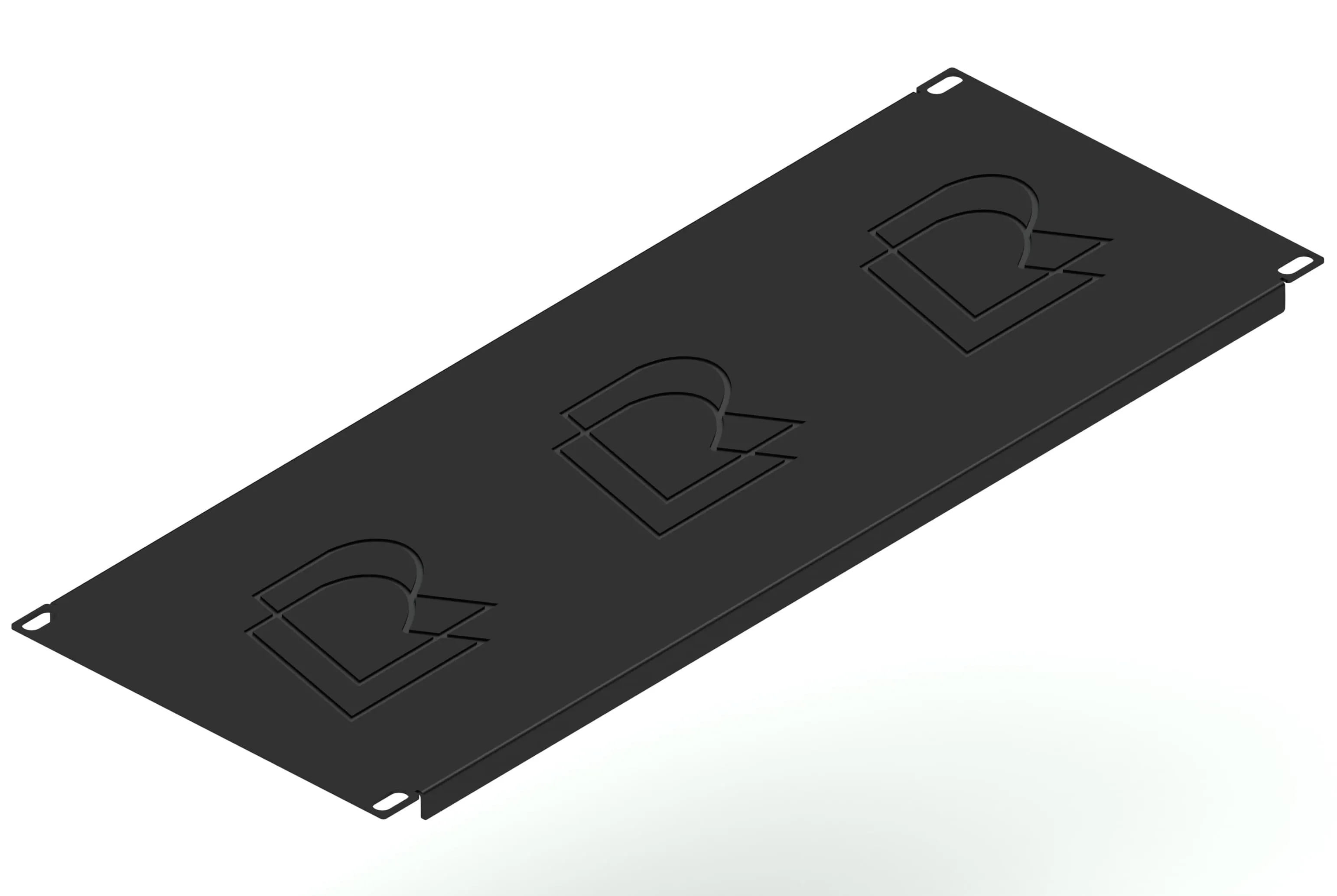 Заглушка 19" 4U, черная RUSRACK