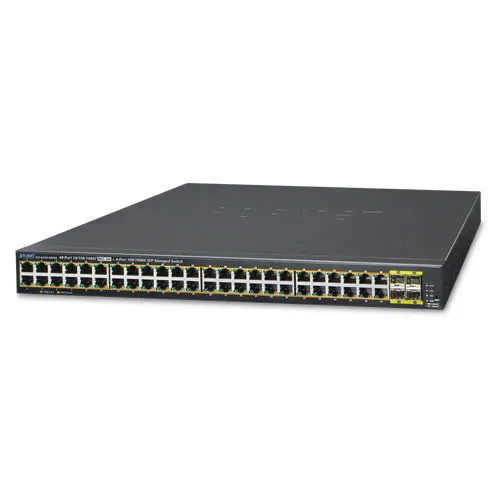 Коммутатор Planet GS-4210-48P4S (1000 Base-TX (1000 мбит/с), 4 SFP порта)