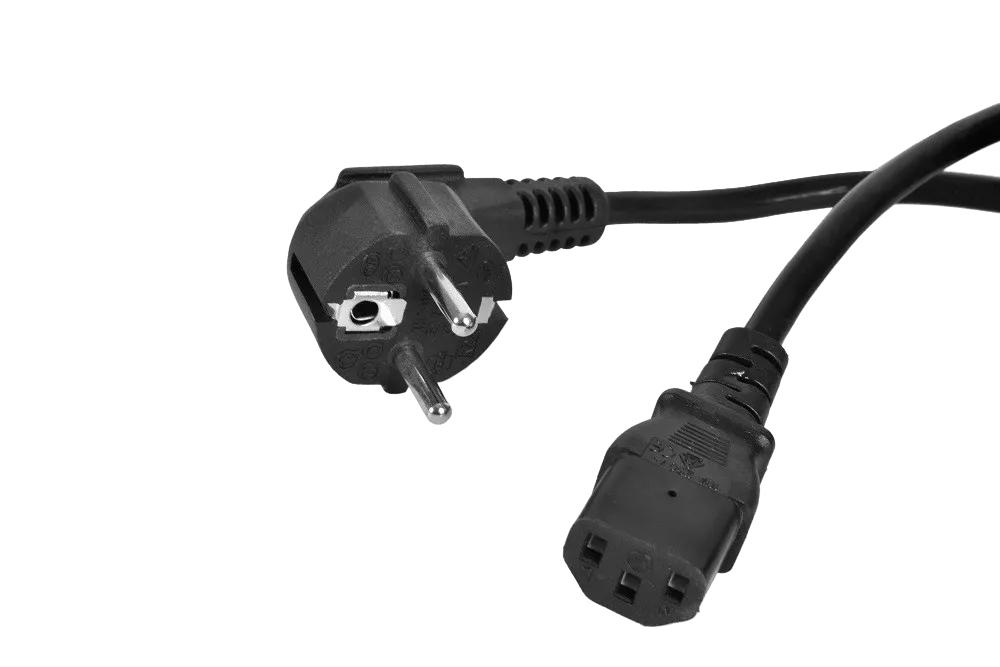 Шнур питания с заземлением IEC 60320 C13/Schuko, 10 А / 250 В (3 × 1,0), длина 3 м