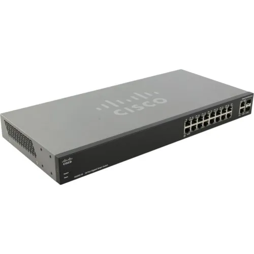 Коммутатор Cisco Small Business SG200-18 SLM2016T-EU (1000 Base-TX (1000 мбит/с), Без SFP портов)