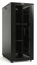 Шкаф телекоммуникационный напольный Hyperline TTB-3762-DD-RAL9004 19" 37U 600x1200x1833мм