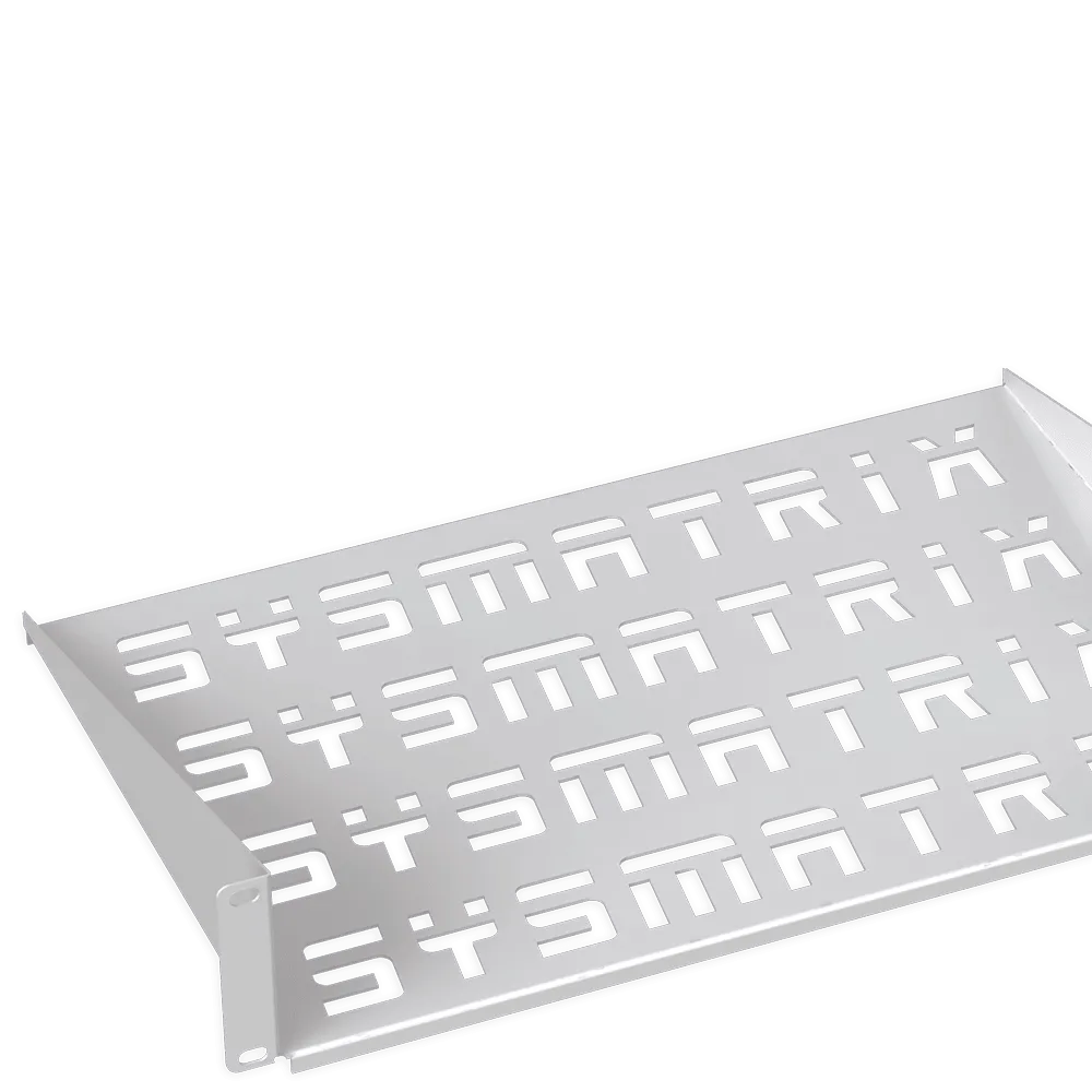 SYSMATRIX SH 2003.700 Полка 19" консольная перфорированная 1U глубина 200 мм, цвет серый (RAL 7035)