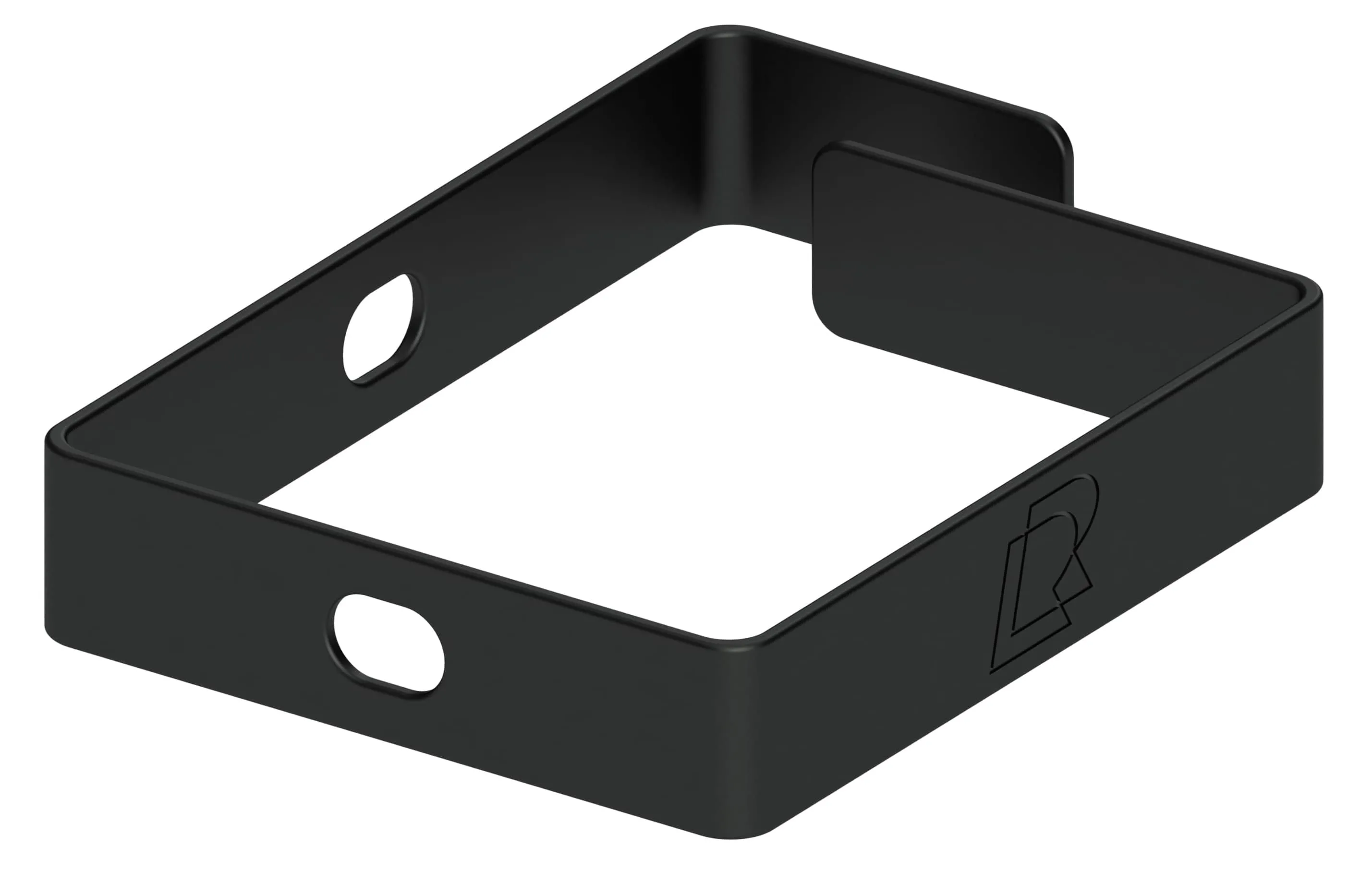 Кабельный организатор кольцо, 90х65 мм, черный RUSRACK 