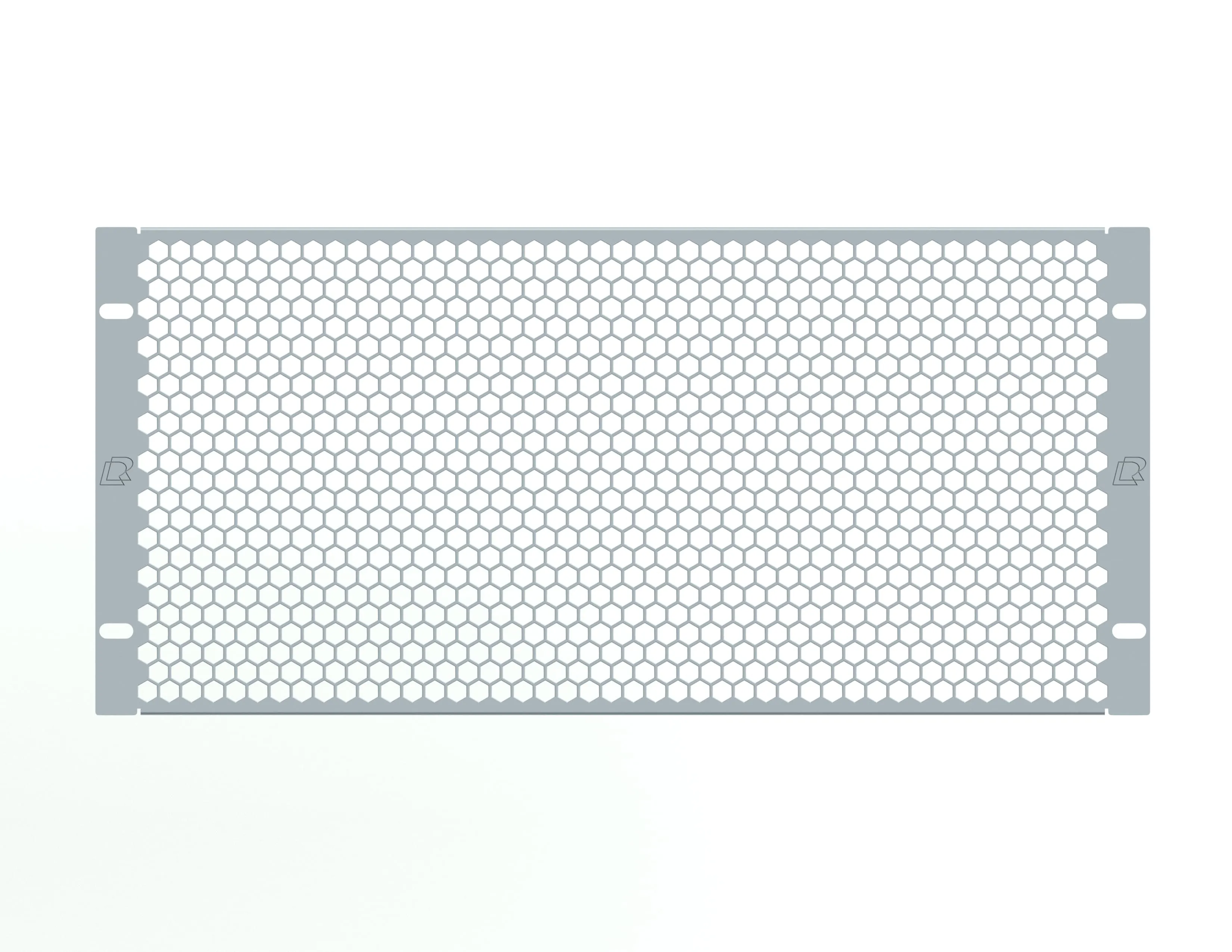 Заглушка перфорированная 19" 5U, серая RUSRACK