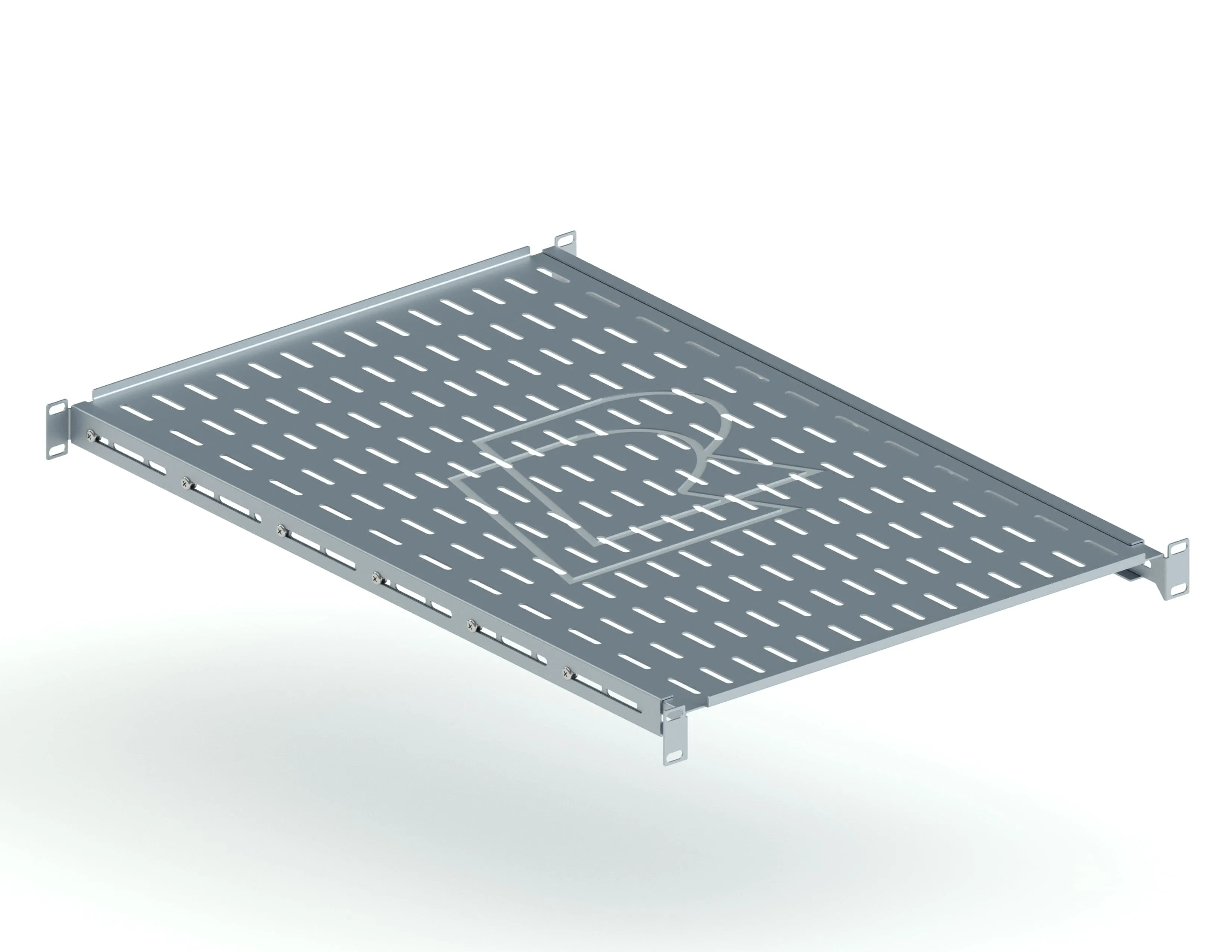 Универсальная стационарная полка глубина 700 мм, серая