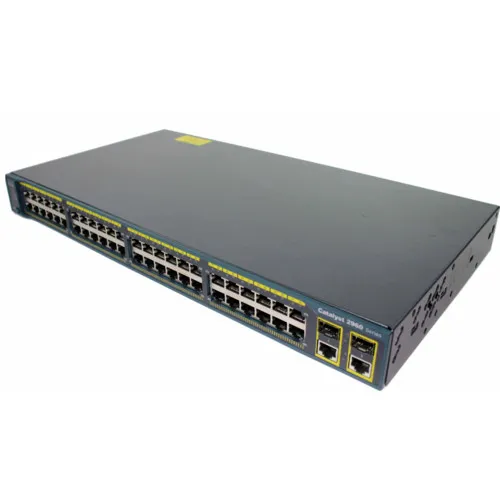 Коммутатор Cisco Catalyst 2960+48TC-S WS-C2960+48TC-S (100 Base-TX (100 мбит/с), 2 SFP порта)