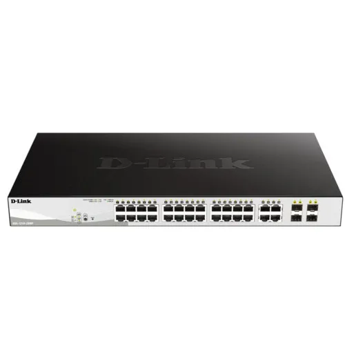 Коммутатор D-link DGS-1210-28MP (1000 Base-TX (1000 мбит/с), 4 SFP порта) Коммутатор D-link DGS-1210-28MP (1000 Base-TX (1000 мбит/с), 4 SFP порта)