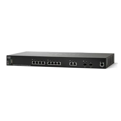 Коммутатор Cisco SG350XG-2F10 SG350XG-2F10-K9-EU (10 GBase-T (10000 мбит/с), 2 SFP порта) Коммутатор Cisco SG350XG-2F10 SG350XG-2F10-K9-EU (10 GBase-T (10000 мбит/с), 2 SFP порта)