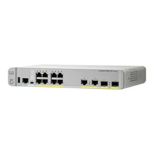 Коммутатор Cisco Catalyst 3560-CX 8PC-S WS-C3560CX-8PC-S (1000 Base-TX (1000 мбит/с), 2 SFP порта)