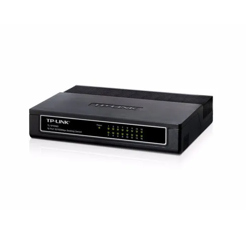 Коммутатор TP-Link TL-SF1016D (100 Base-TX (100 мбит/с), Без SFP портов)