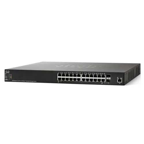 Коммутатор Cisco SG350XG-24T-K9-EU (10 GBase-T (10000 мбит/с), 2 SFP порта) Коммутатор Cisco SG350XG-24T-K9-EU (10 GBase-T (10000 мбит/с), 2 SFP порта)