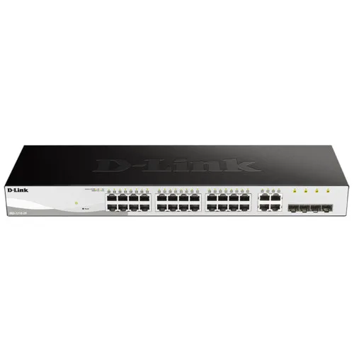 Коммутатор D-link DGS-1210-28/F1 (1000 Base-TX (1000 мбит/с), 4 SFP порта)