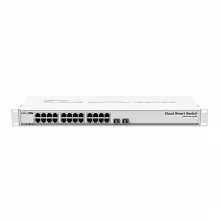 Коммутатор Mikrotik CSS326-24G-2S+RM (1000 Base-TX (1000 мбит/с), 2 SFP порта)