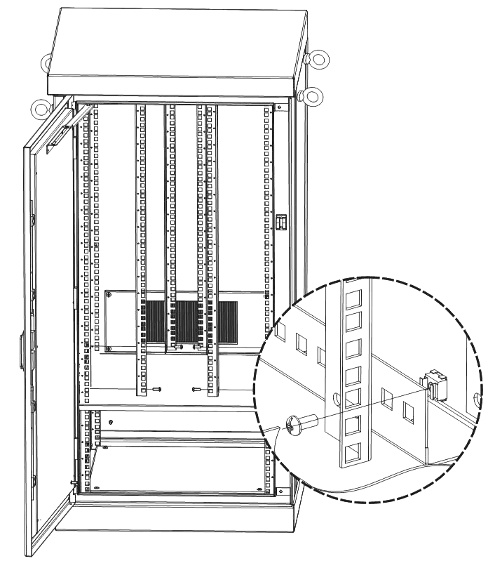 Комплект вертикальных юнитовых направляющих (2 шт) для шкафов серии ШРН высотой 15U
