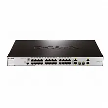 Коммутатор D-link DES-3200-28P DES-3200-28P/C1A (100 Base-TX (100 мбит/с), 2 SFP порта)