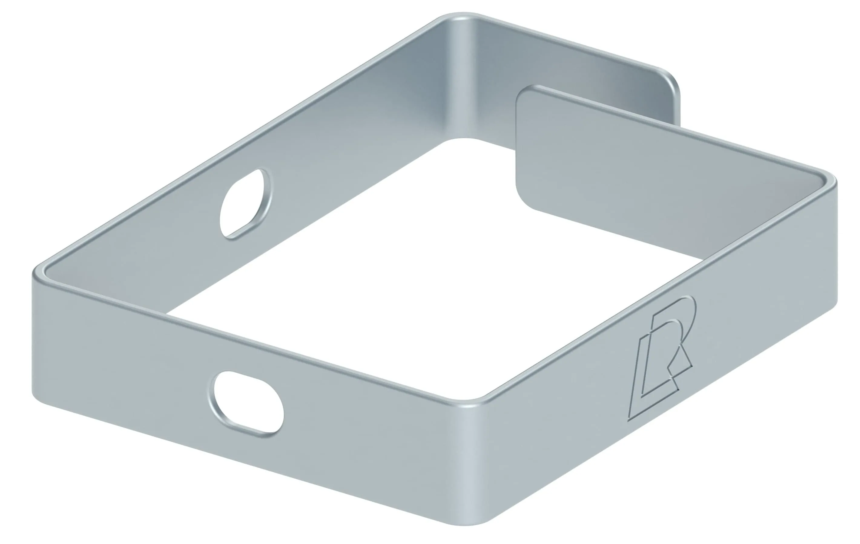 Кабельный организатор кольцо, 90х65 мм, серый RUSRACK 