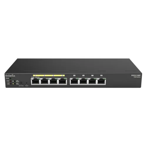 Коммутатор EnGenius EGS2108P (1000 Base-TX (1000 мбит/с), Без SFP портов) Коммутатор EnGenius EGS2108P (1000 Base-TX (1000 мбит/с), Без SFP портов)