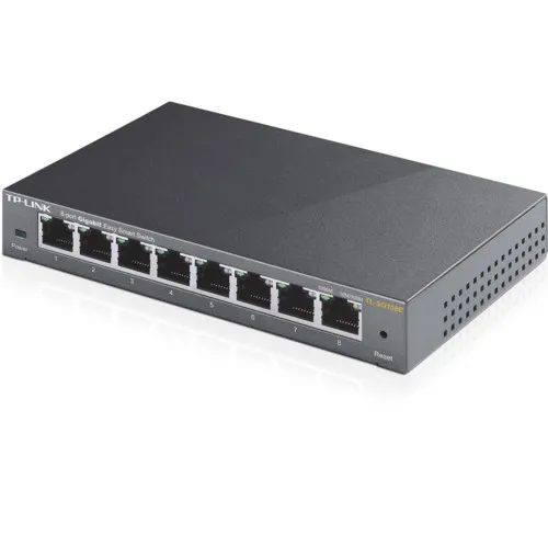 Коммутатор TP-Link TL-SG108PE (1000 Base-TX (1000 мбит/с), Без SFP портов)