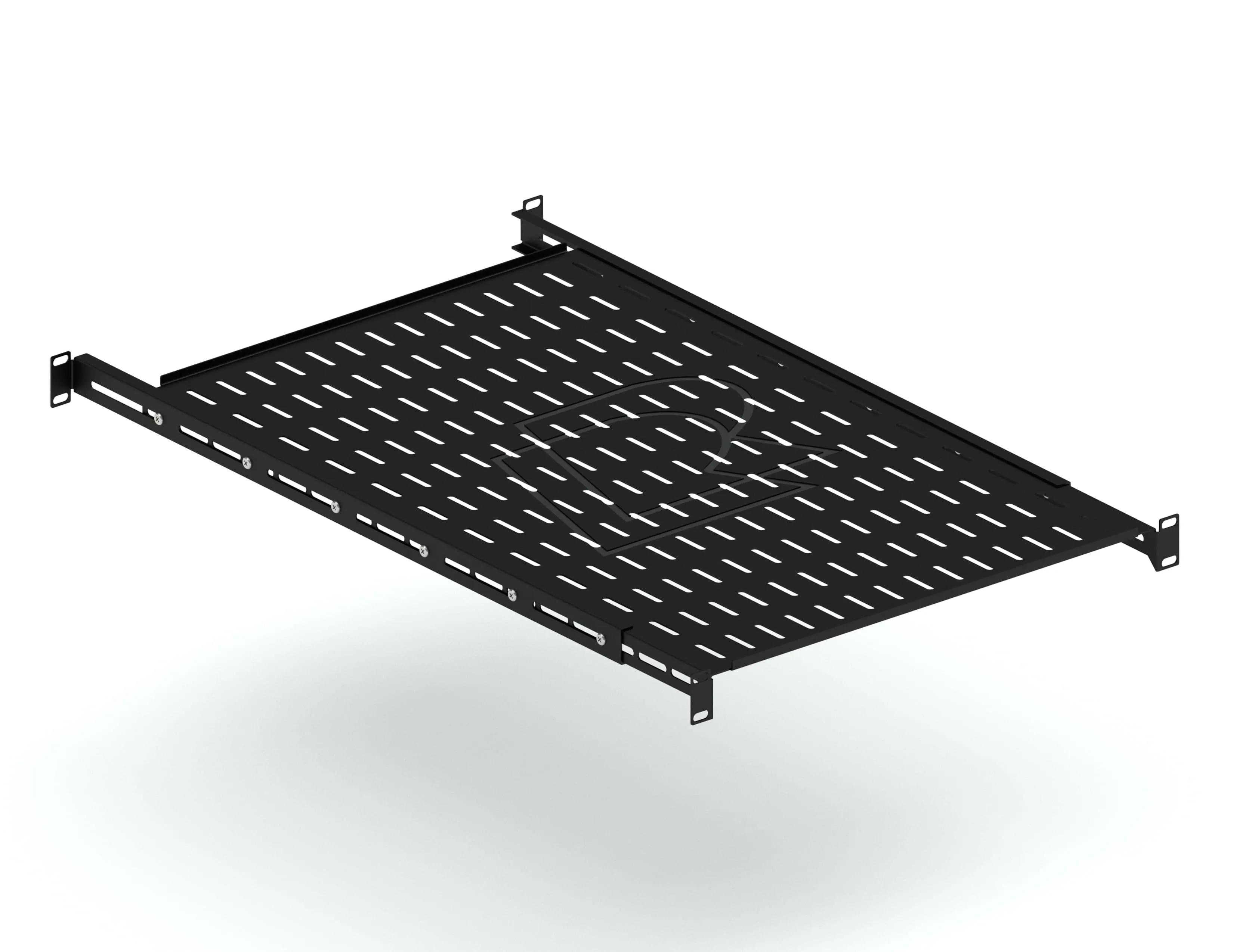 Универсальная стационарная полка глубина 700 мм, черная