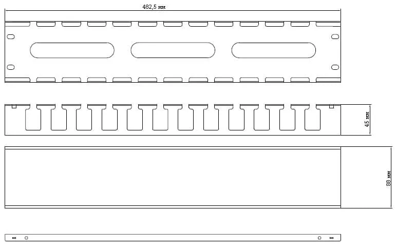 Hyperline CM-2U-ML-COV