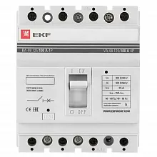 ВА-99 125/100А 4P 25кА EKF
