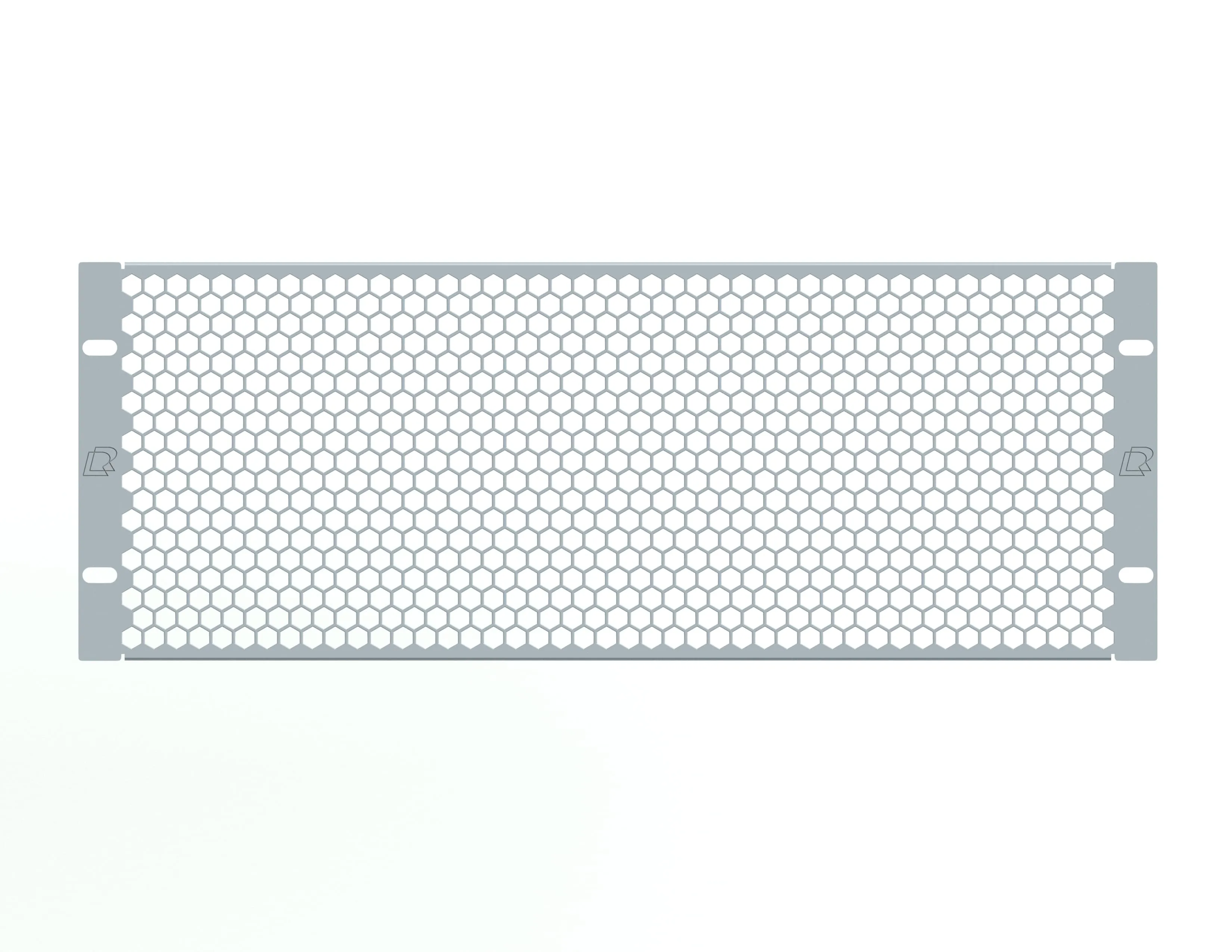 Заглушка перфорированная 19" 4U, серая RUSRACK