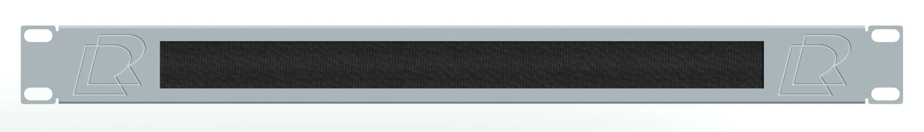 Кабельный организатор горизонтальный 19" с щеточным вводом, 1U, цвет серый RUSRACK